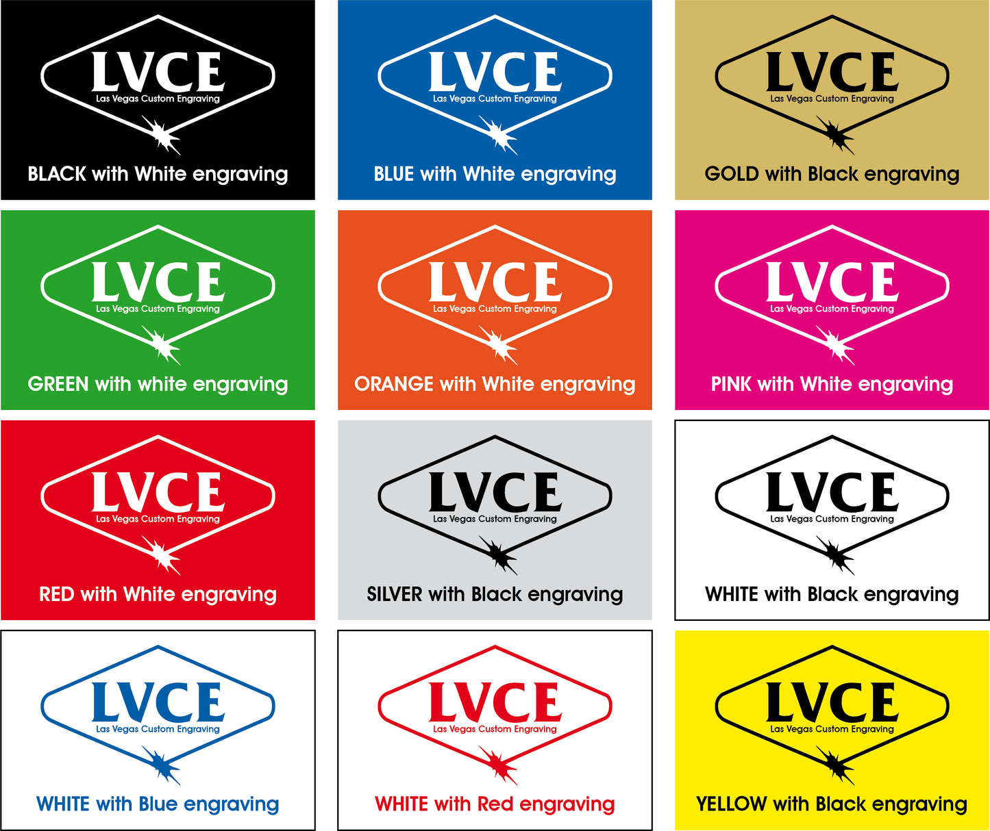 Custom plastic sign - Size up to 5x2" or 10 sq.in