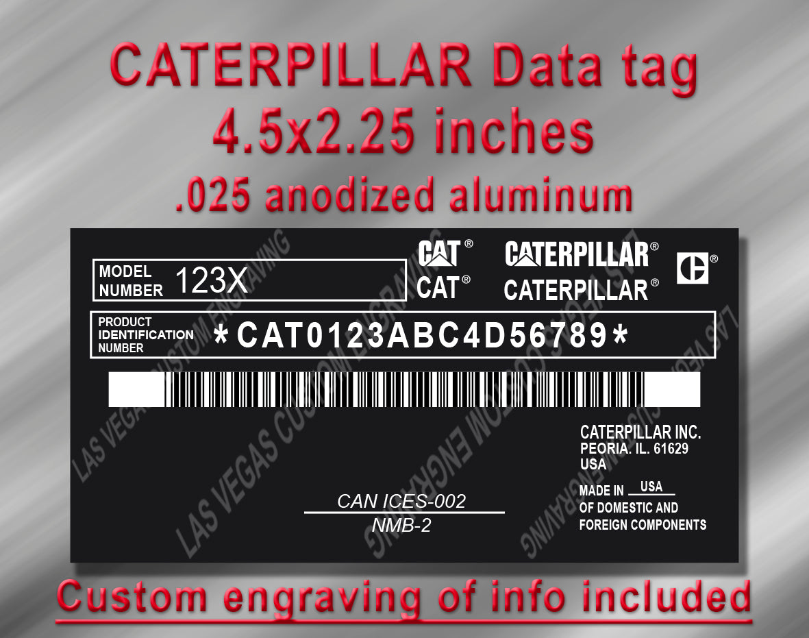 Cat Machine Configuration Sticker CATALOG – customvintag.com