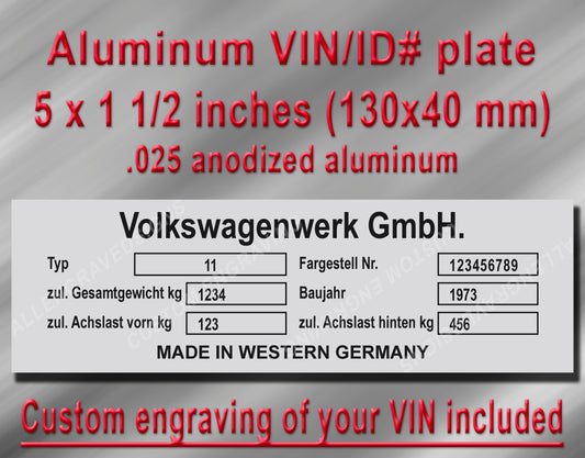 Replacement Volkswagen ID Tag with Custom engraving included + Free Shipping Model_1