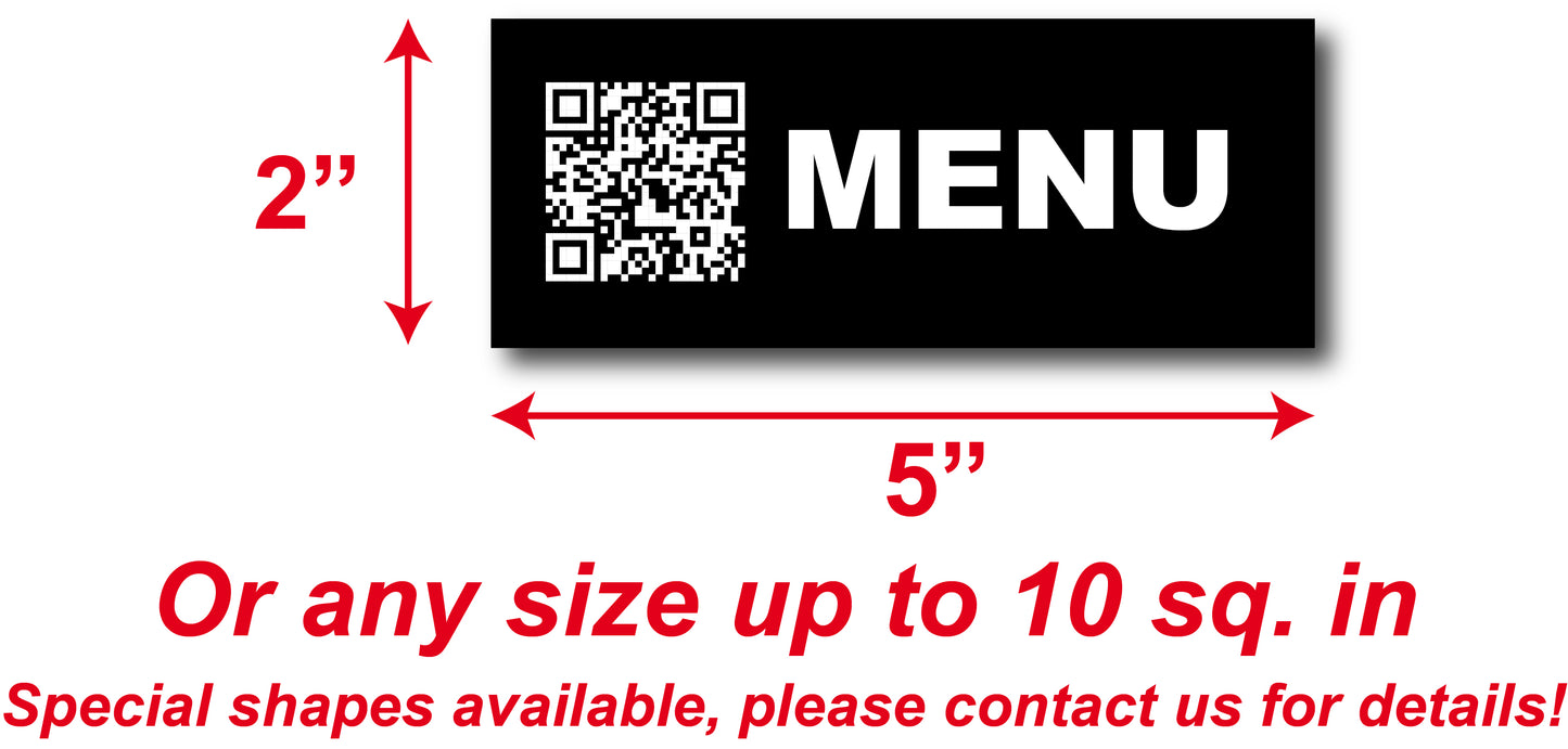 Custom plastic sign - Size up to 5x2" or 10 sq.in