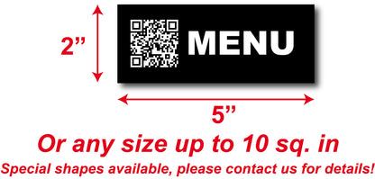 Custom plastic sign - Size up to 5x2" or 10 sq.in